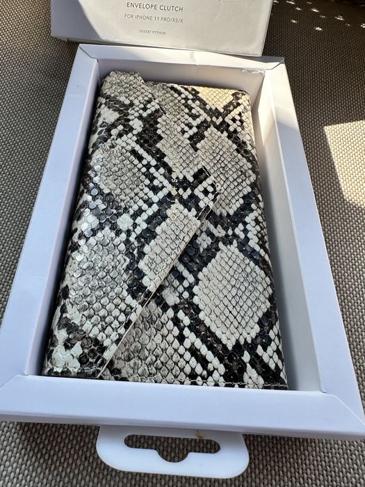 Husa / portofel fete tip gentuta dama piele sarpe Desert Python