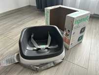Scaun/inaltator masa/booster copii InGenuity cu sezut din spuma, gri