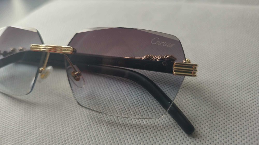 Ochelari de soare Cartier Rimless 8835 lentila degrade