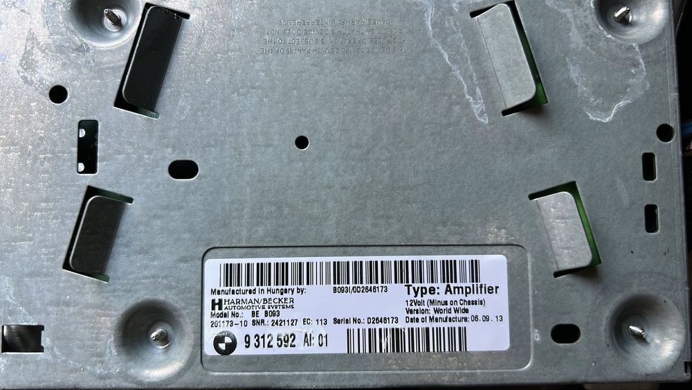 Amplificator HI-FI Harman BMW F10 F11 F07