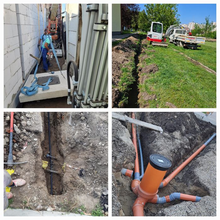 Servicii complete amenajări exterioare-pavaje,excavații,utilitati