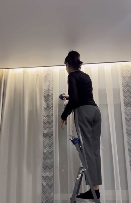 Стирка штор химчистка