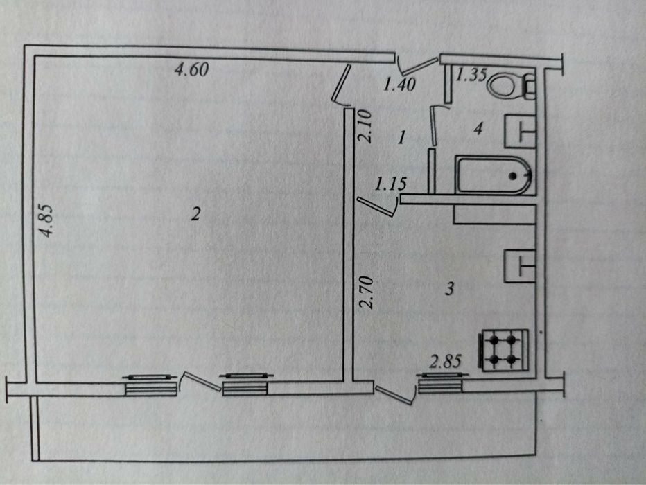 1/6/9 Паркентский 45м2