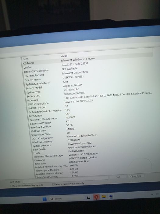 Laptopul Acer generația noua