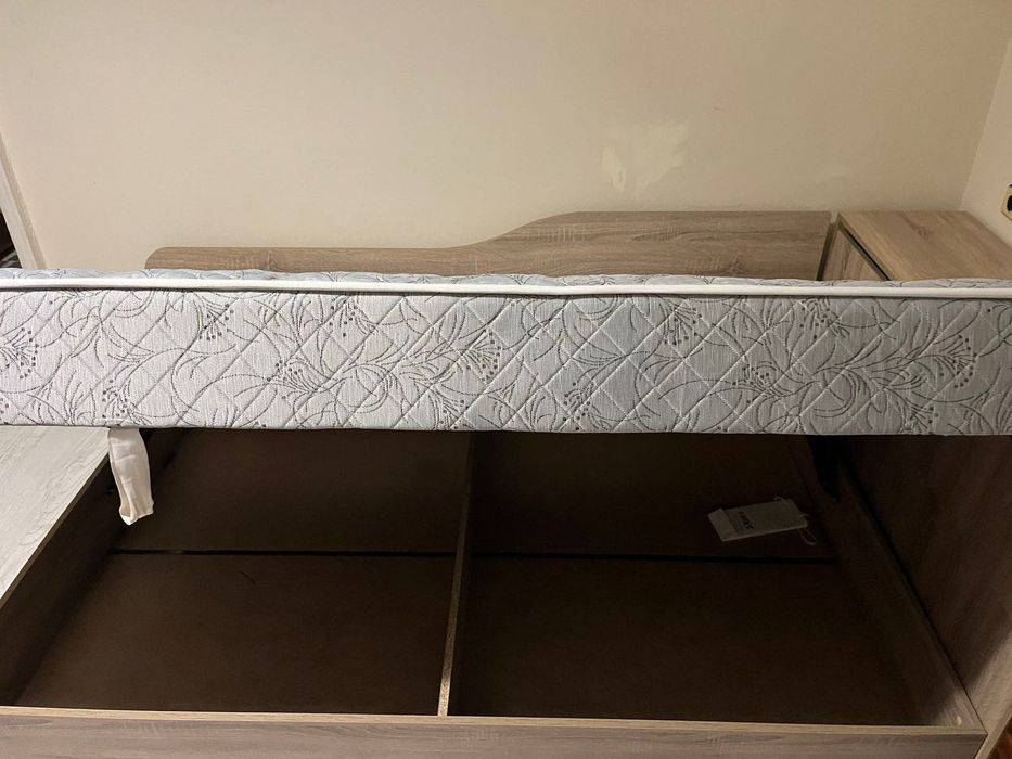 Легло/приста с матрак и ракла 120/190