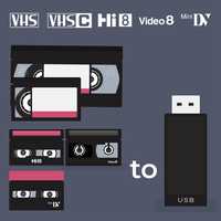 Transfer casete video VHS, VHS-C, Video8, Hi8, Digital8, Mini DV