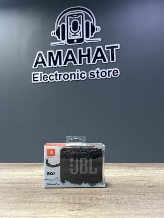 Портативная колонка JBL GO3 черный