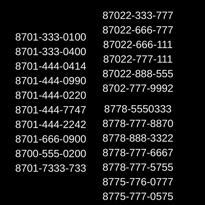 Красивые Номера актив, алтел