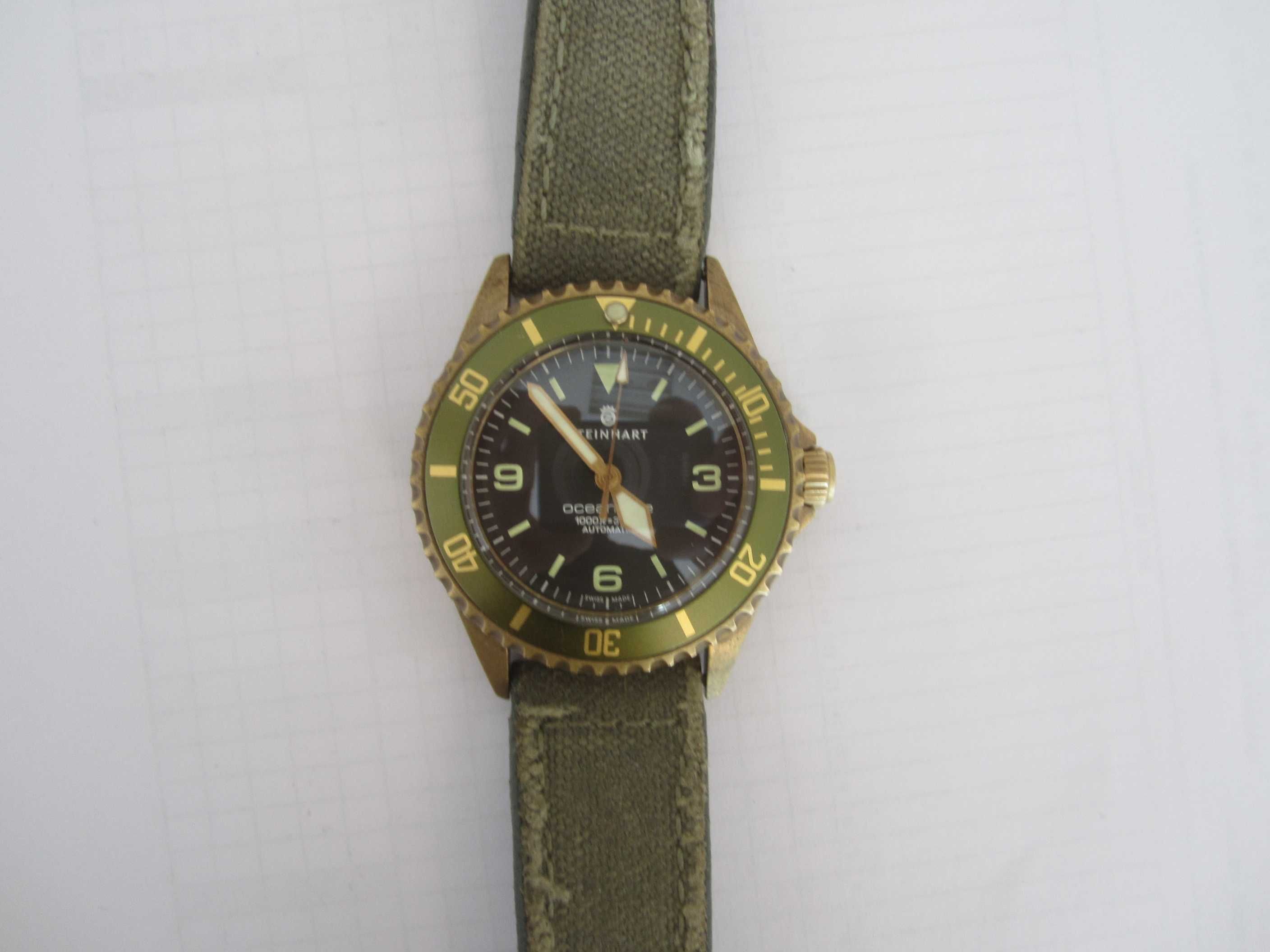 Steinhart Ocean One Bronze GREEN Diver часовник 42mm