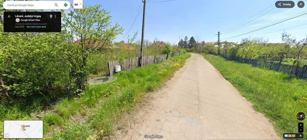 Teren intravilan 5,837 mp, parcelat in 2, utilității, deschidere 64 m