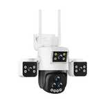 Cameră Supraveghere WiFi 6K Ultra HD, 5 Lentile, Zoom 20X, PTZ 360°