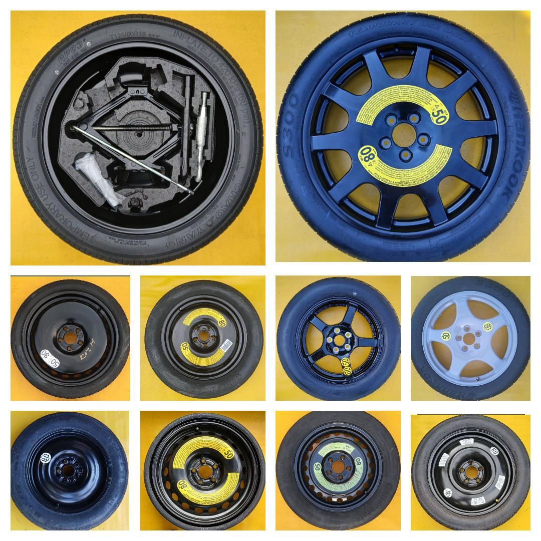 Roată rezervă slim 5x114,3 Hyundai Kia Mazda Nissan Renault Toyota