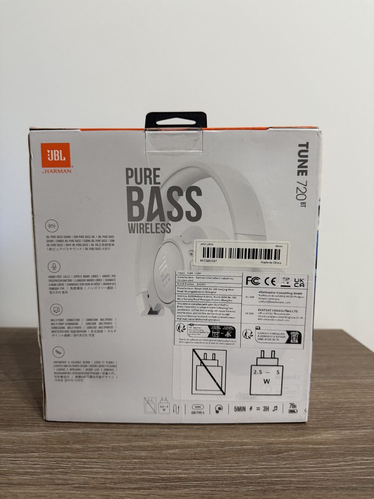 JBL Tune 720BT – Нови, Запечатани