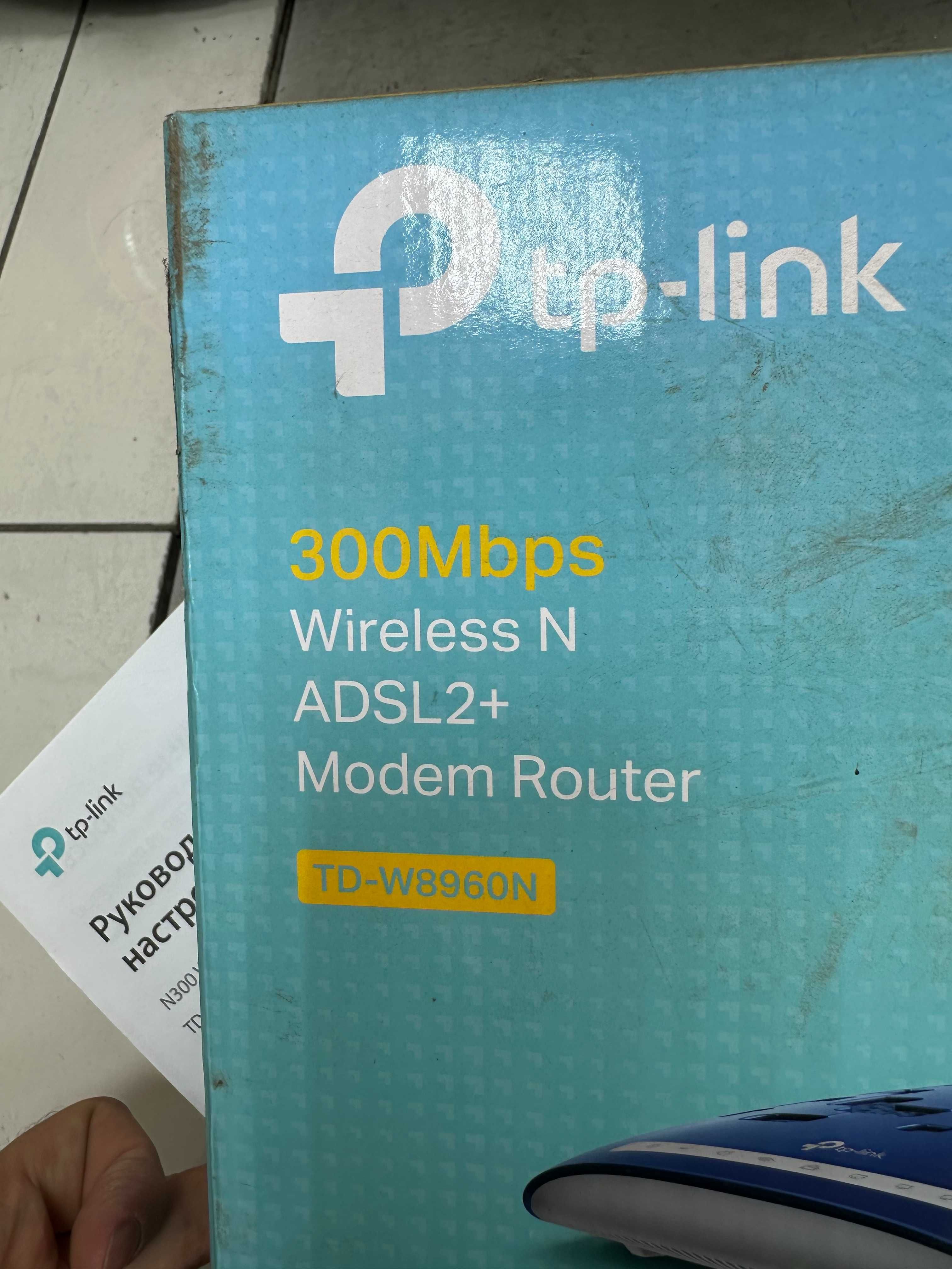 ADSL Modem TD-W8960N Telefon liniyaga ulanadi WiFi Router Ruter