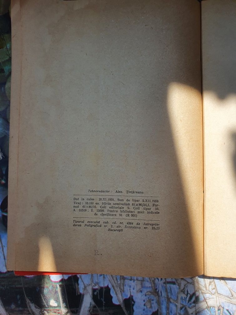 Cartea Bucuresti scurt istoric editie 1959