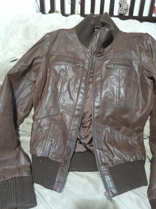 Geaca piele naturala