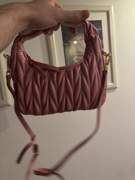 Geanta Miu Miu Mini Matelasse Pink Handbag