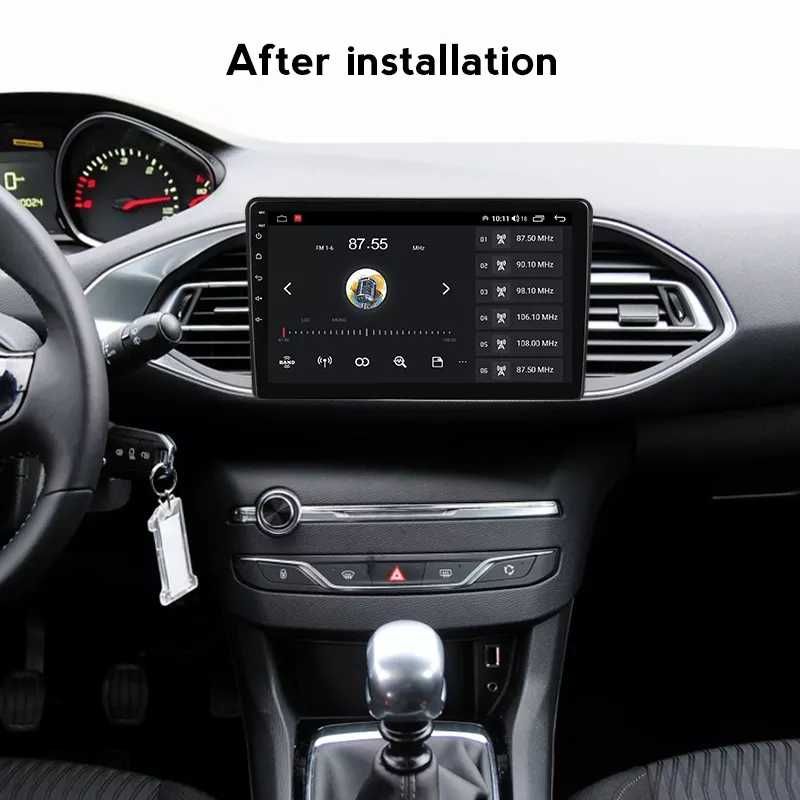 Navigatie Android 13 Peugeot 308 2013 -2018 1/8 Gb Waze CarPlay CAMERA