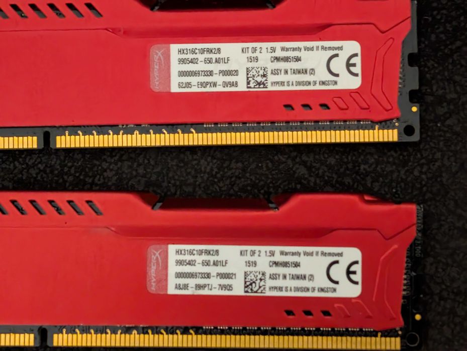Ram Kingston HyperX FURY 8GB (2x4GB) DDR3 1600MHz HX316C10FRK2/8