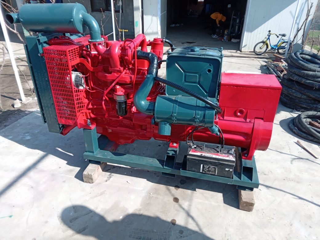 Generator trifazic și monofazic 50 kva ca și nou motor fiat aifo