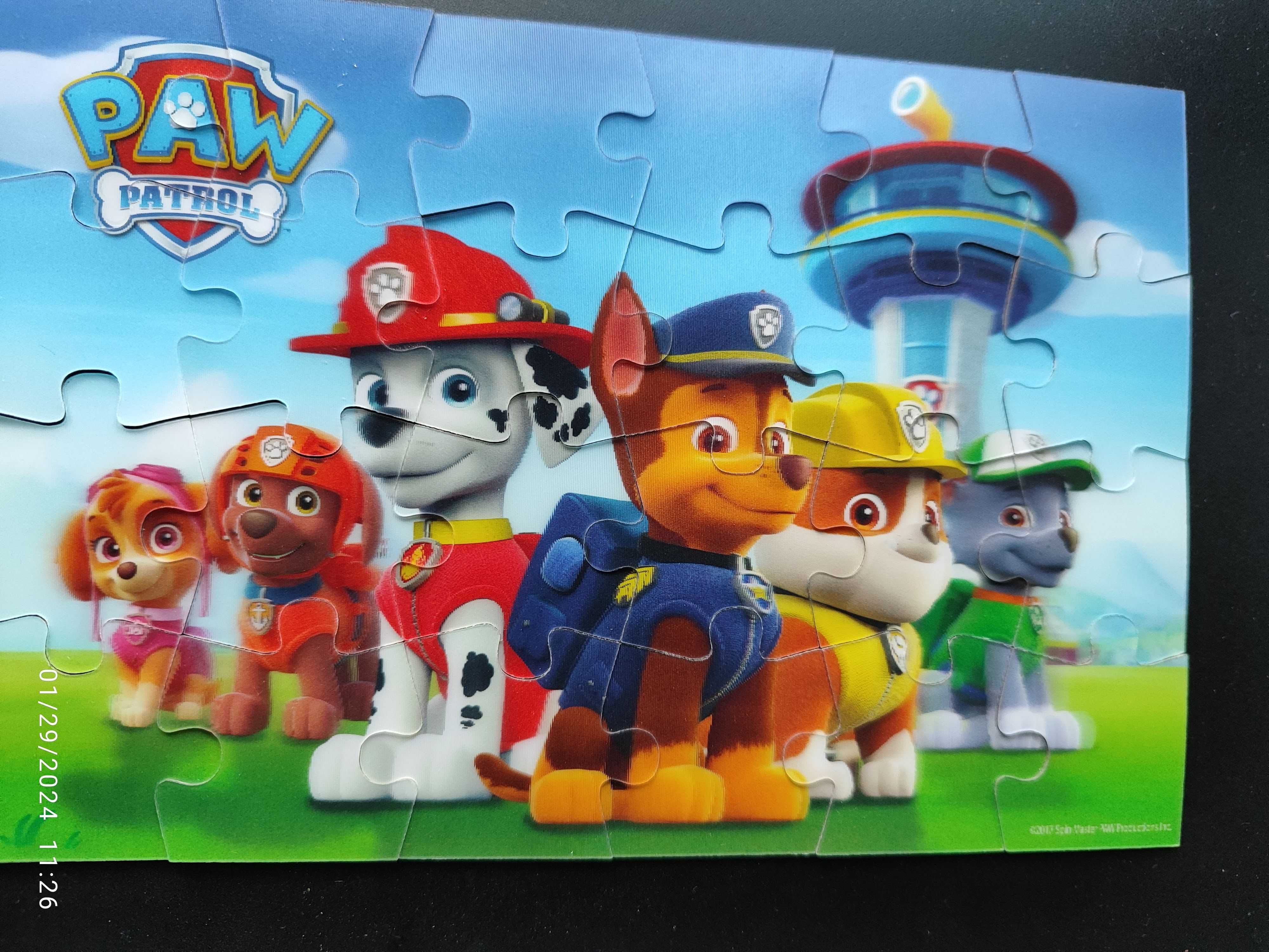 PAW PATROL Пъзел с 3D ефект в метално куфарчe