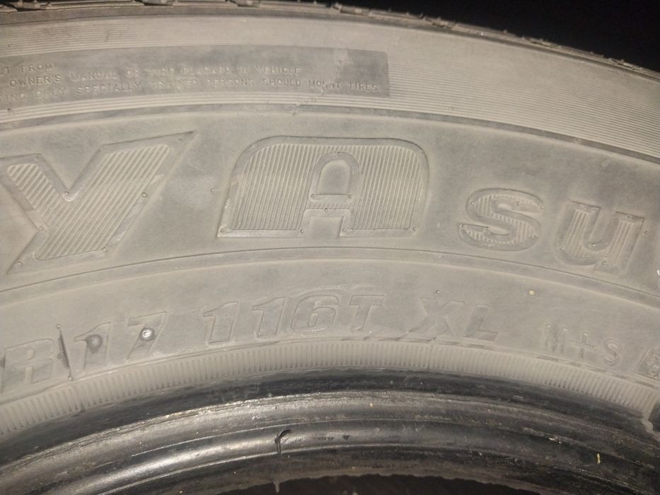 Шины зимние r17  средний состояние