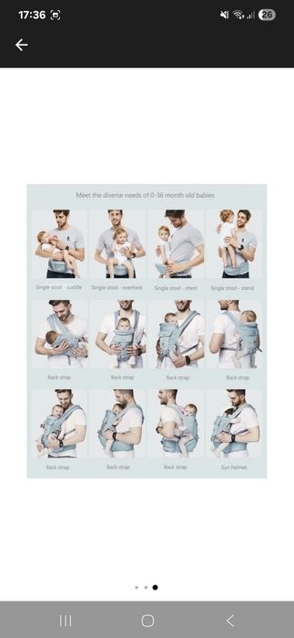 Marsupiu ergonomic Baoneo cu scaunel All in One, Roz somon , 3-25 kg,