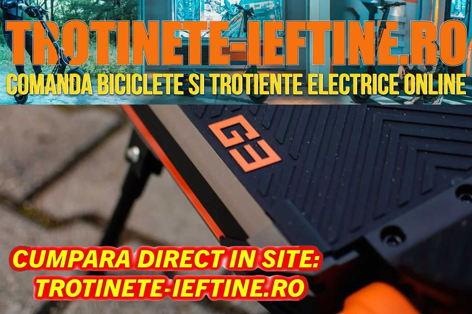 KuKirin G3 - Trotineta Electrica Sigilata, Originala, 70 KM, Garantie