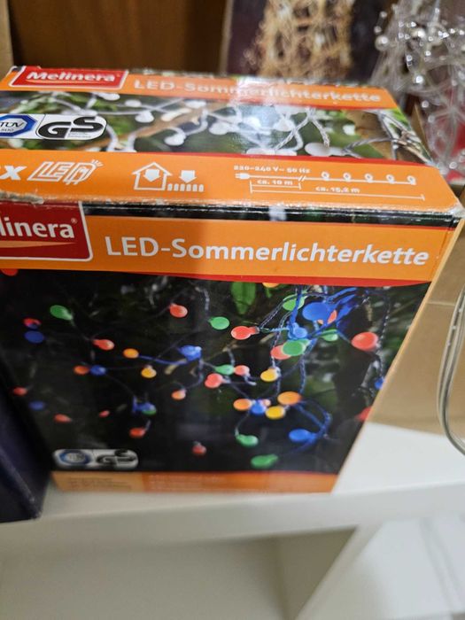 Голям пакет коледна украса висулки LED еленче елха прожектори