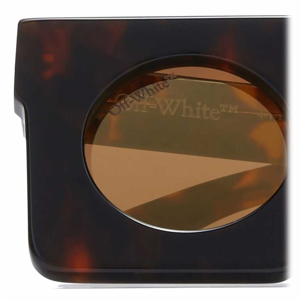 Off-White - PANTHEON OERI023 6074, Слънчеви очила , Havana OFF WHITE
