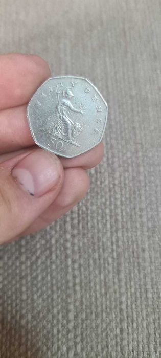 Moneda 50p Scutul Britannia 1997