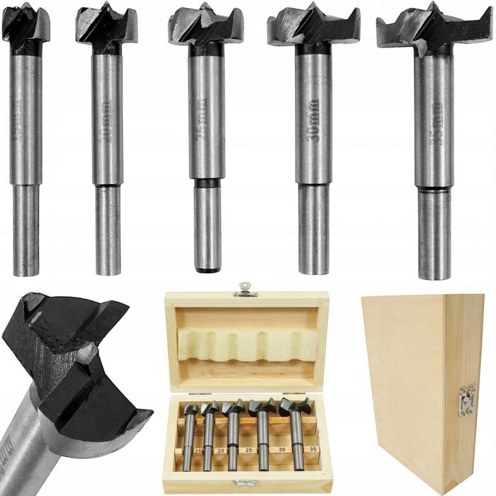 Комплект фрезери за дърво VOREL by TOYA  22551 от 15-35 мм.5 броя 8мм