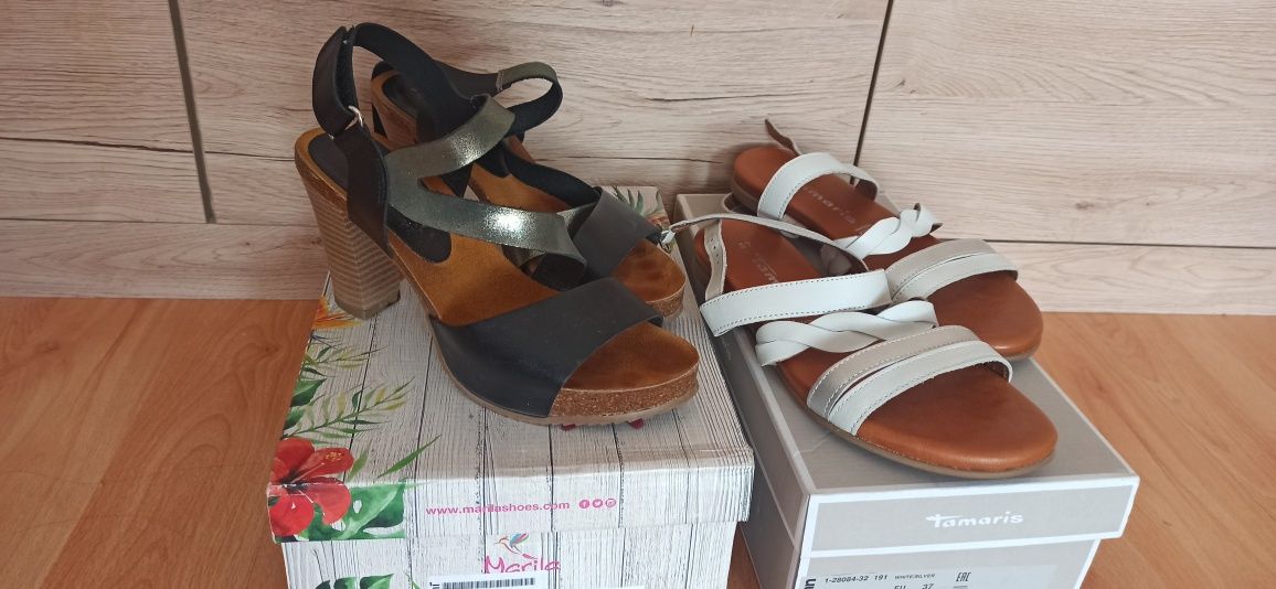 Сандали Tamaris и GiAnni естествена кожа