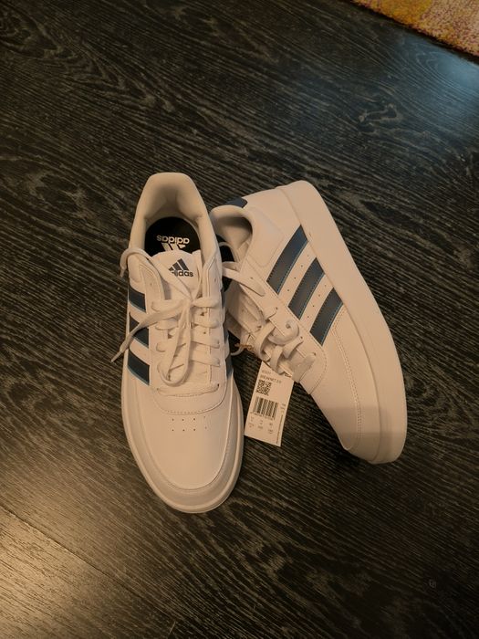 Adidas Breaknet 2.0 alb/albastru – mărimea 46 – noi cu etichetă