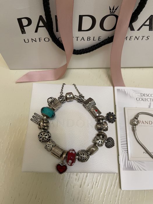 Bratara Pandora din argint si aur!