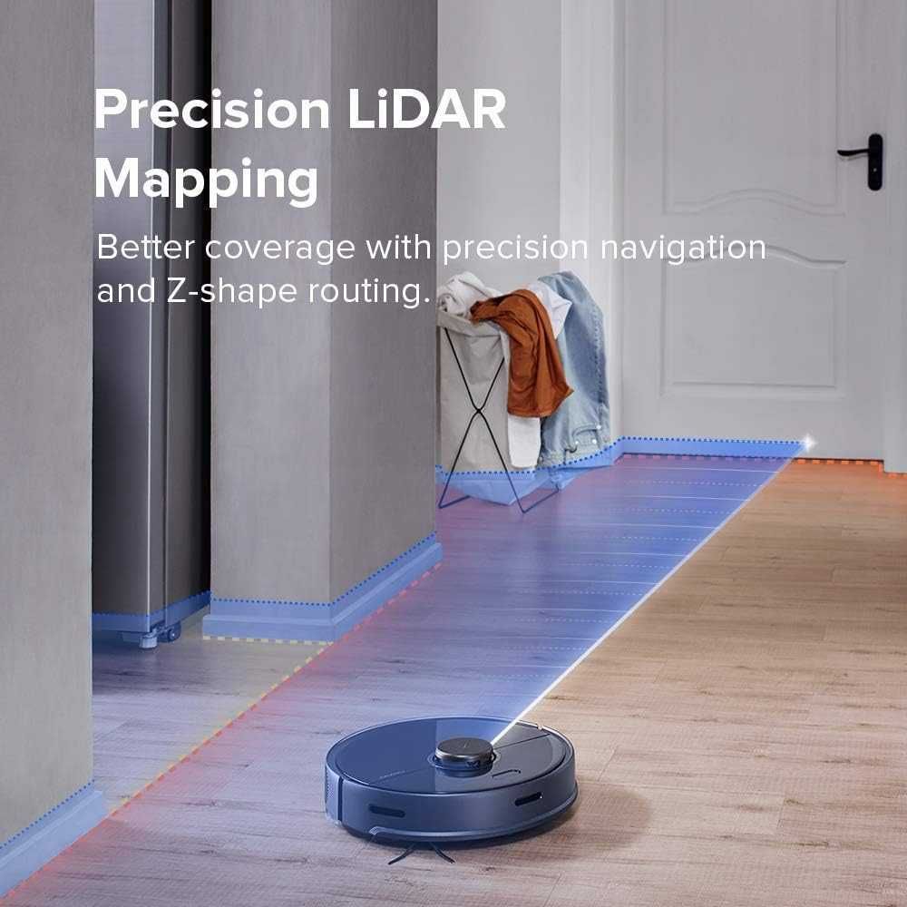 Робот прахосмукачка Roborock S5 Max с моп 290ml WiFi Navi Lidar 2000Pa