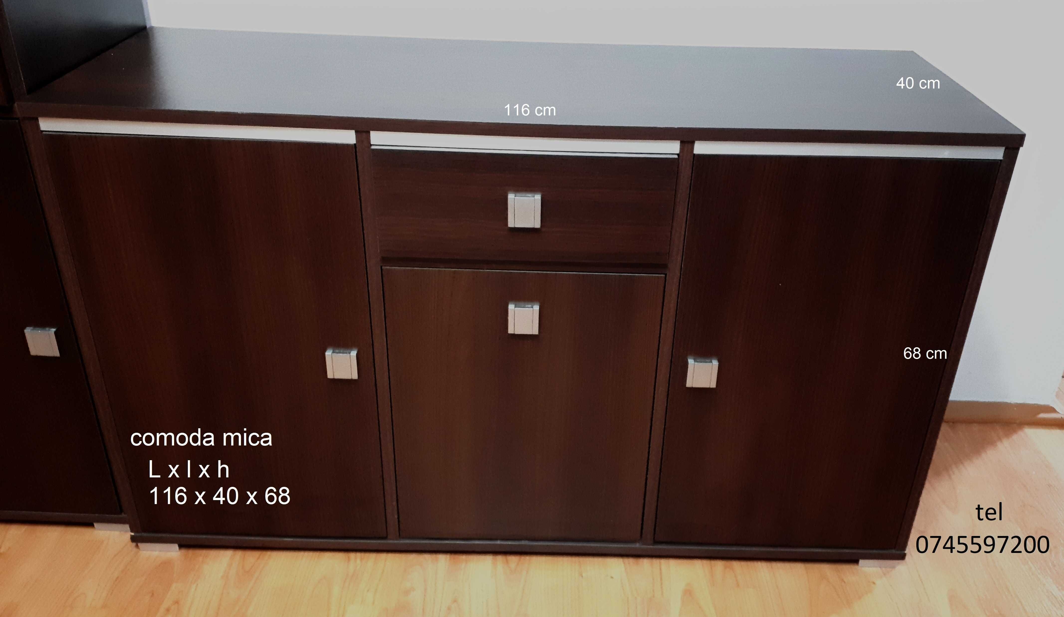Mobila pentru living sau birou, 3 corpuri