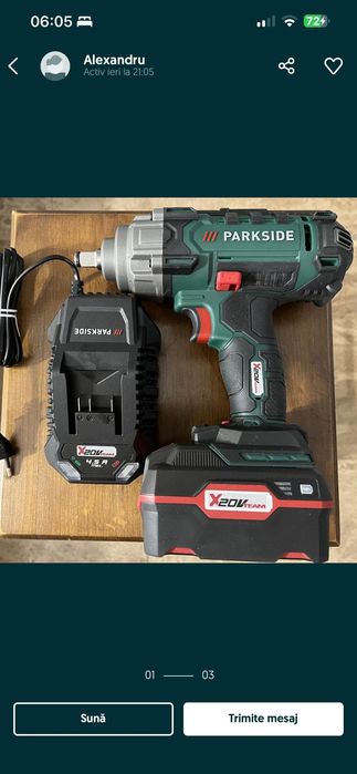 Bormașină impact cu patrat 12v 350Nm