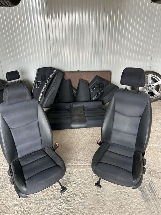 Полукожен салон БМВ Е91 с подгрев ляв волан salon bmw koja podgrev