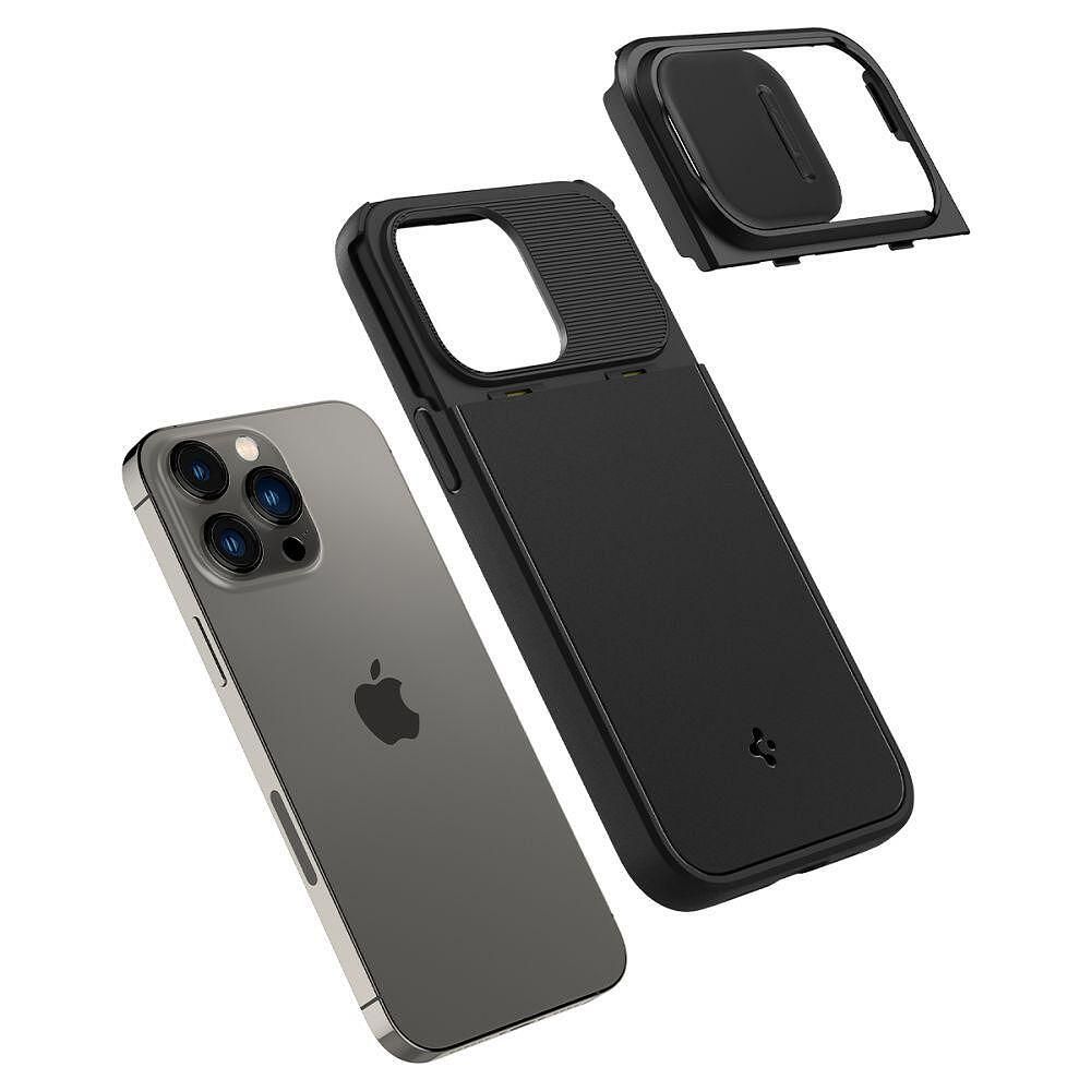 Кейс spigen optic armor magsafe за iphone 14 pro max black