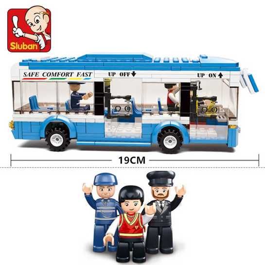 Joc constructii tip Lego Sluban autobuz 235 piese