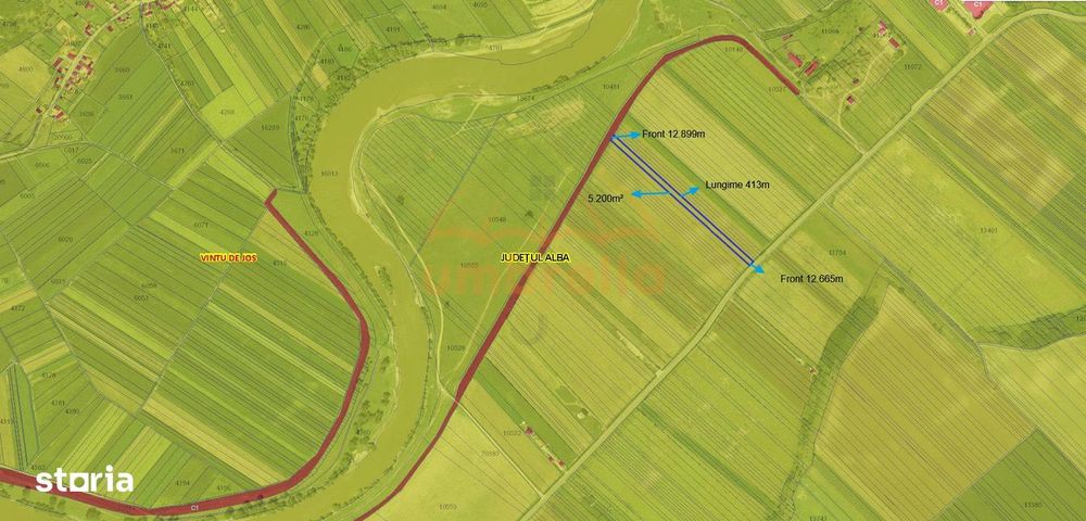 De vanzare teren intravilan  in Vintu de Jos, jud Alba, 5.200m² !