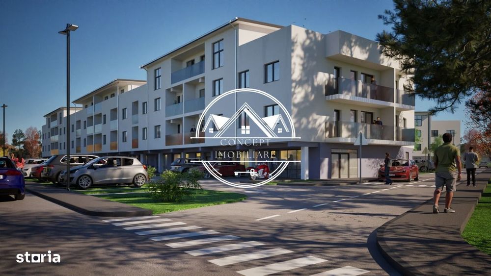 Apartament cu 3 camere - 60mp, si gradina de 110,95 - Loc de parcare