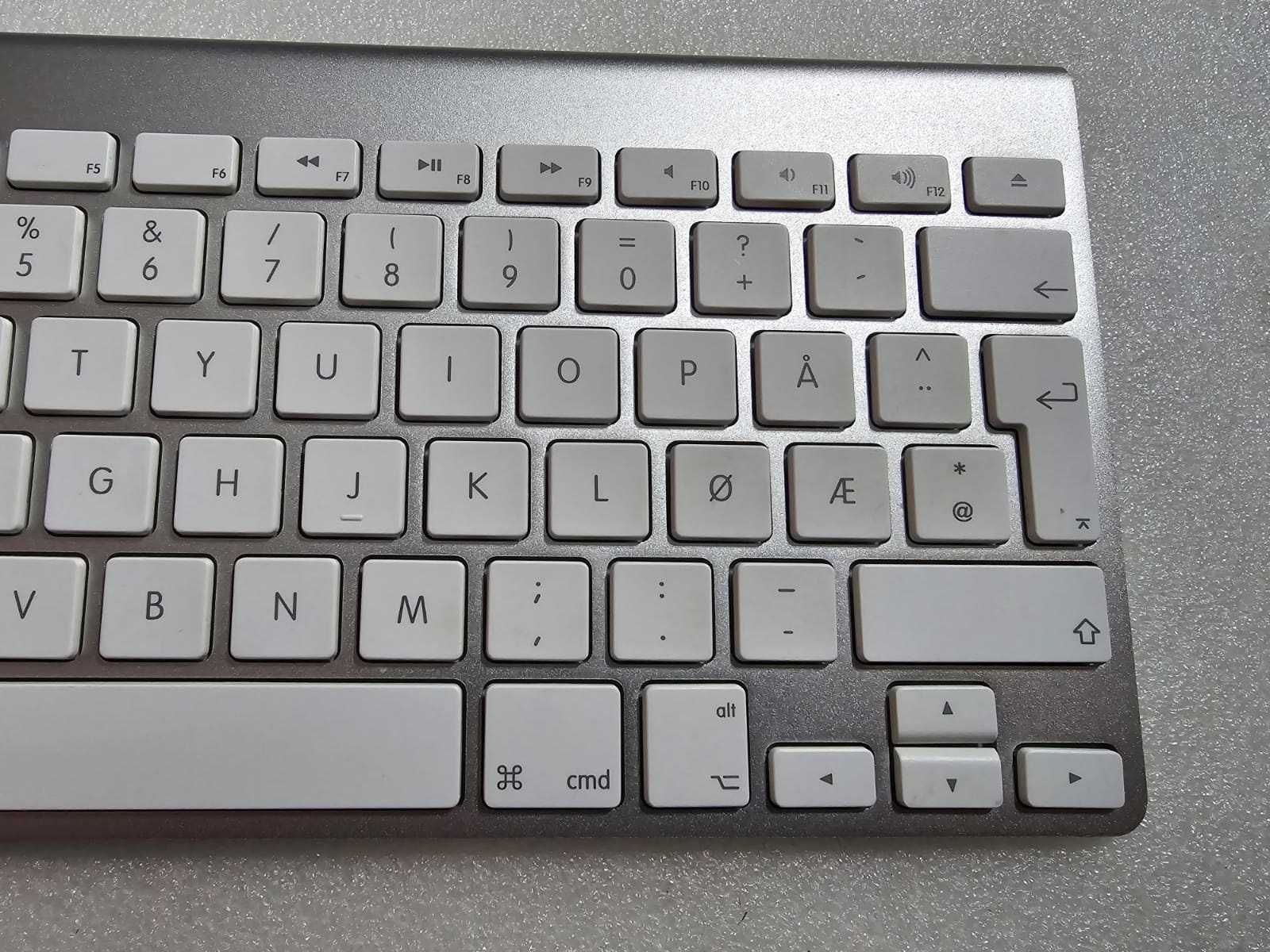 Tastatura originala Apple Bluetooth Apple, Model A1314, Aluminiu