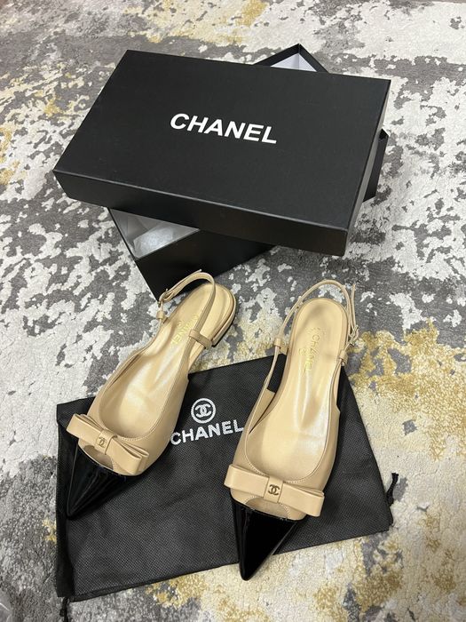 Pantofi-sandale-Balerini Chanel colecția noua Piele naturală 100%POZE