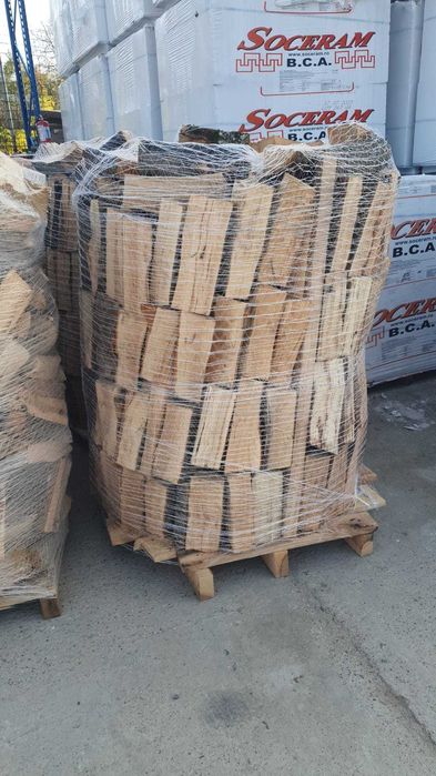 Lemn foc fag taiat la 33cm, crapat, paletat clayderman.ro