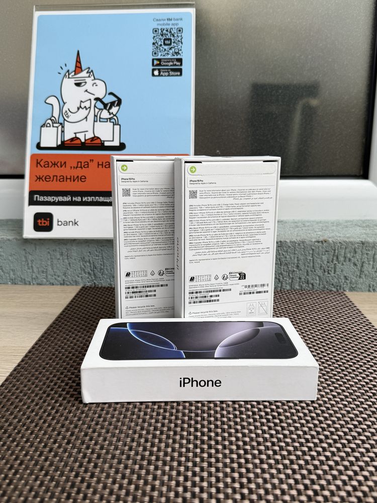 НОВИ! *ЛИЗИНГ* iPhone 16 Pro 128Gb White Black Desert Titanium Айфон