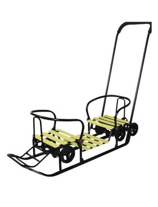 Санки для двойни Санки погодки Санки близнецы Санки с колесами