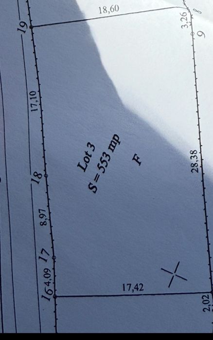 Teren intravilan curs constructii in Urleta 550mp cu deschidere 30m