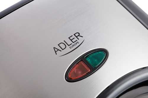 Sandwich Maker Adler AD 3015, 850W, Placi antiaderente